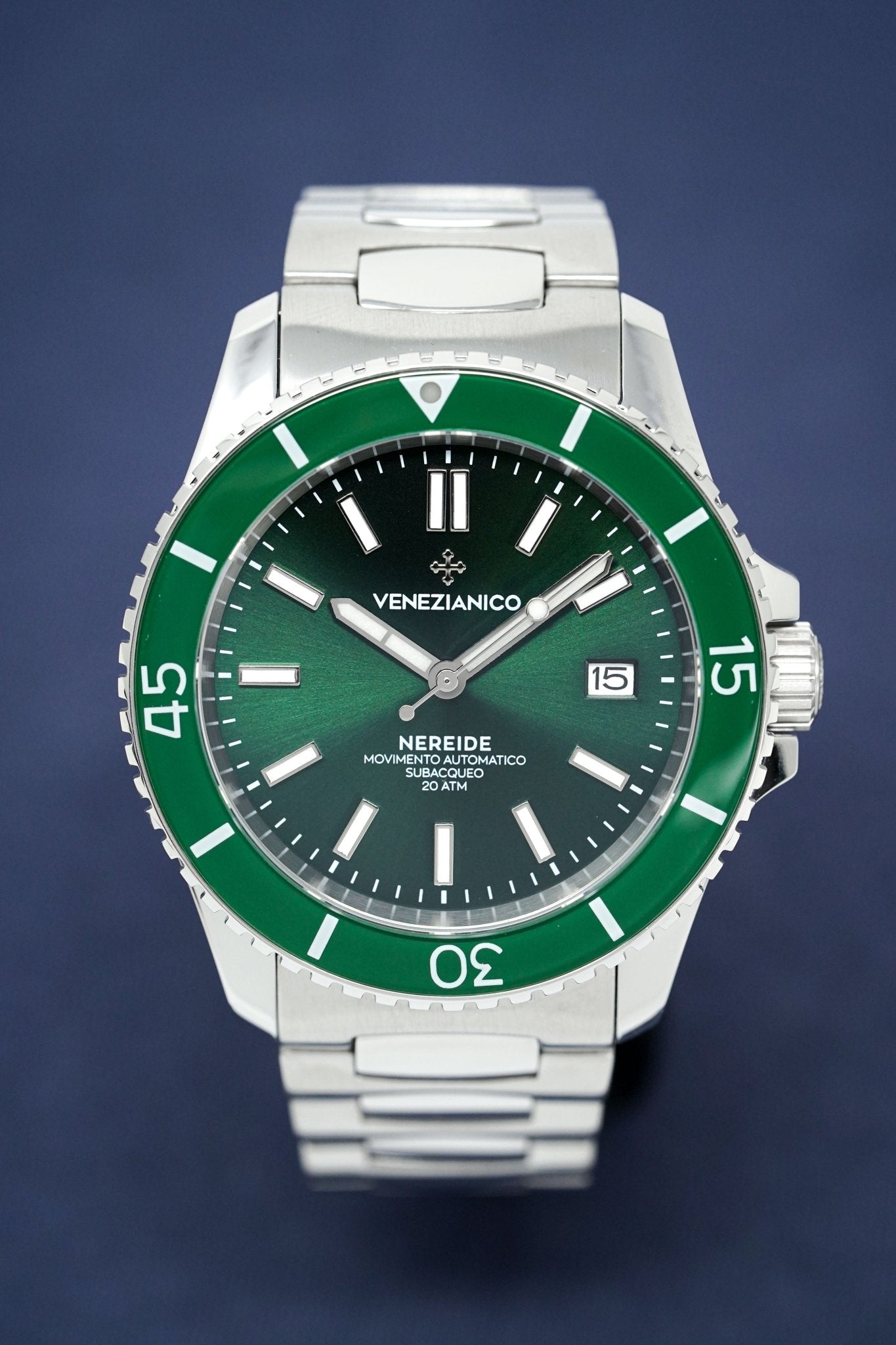 Venezianico Automatic Watch Nereide Canova Bracelet Green 3321501C