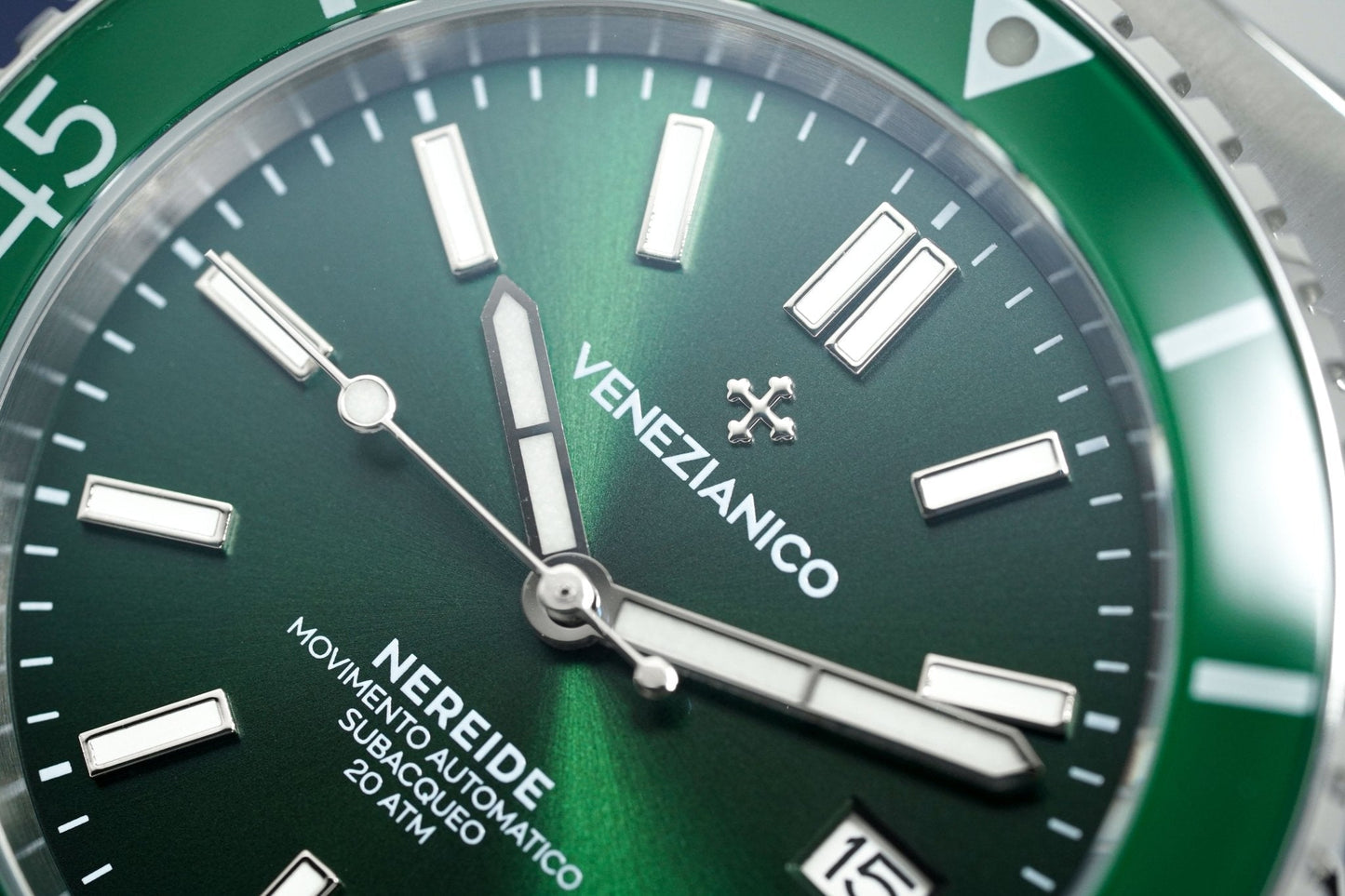 Venezianico Automatic Watch Nereide Canova Bracelet Green 3321501C