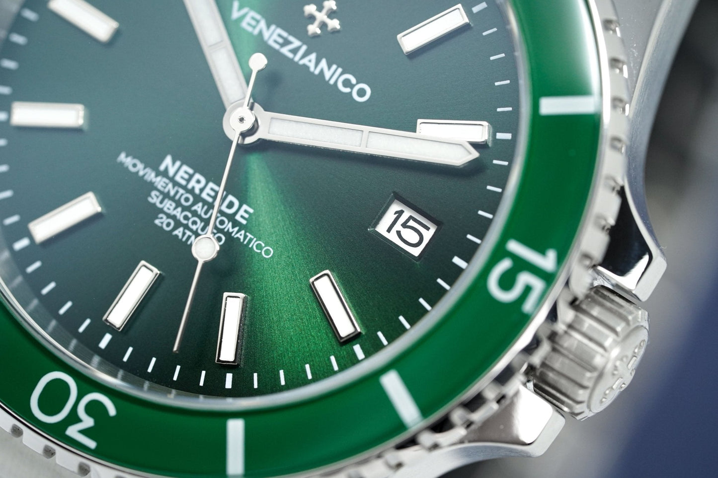 Venezianico Automatic Watch Nereide Canova Bracelet Green 3321501C