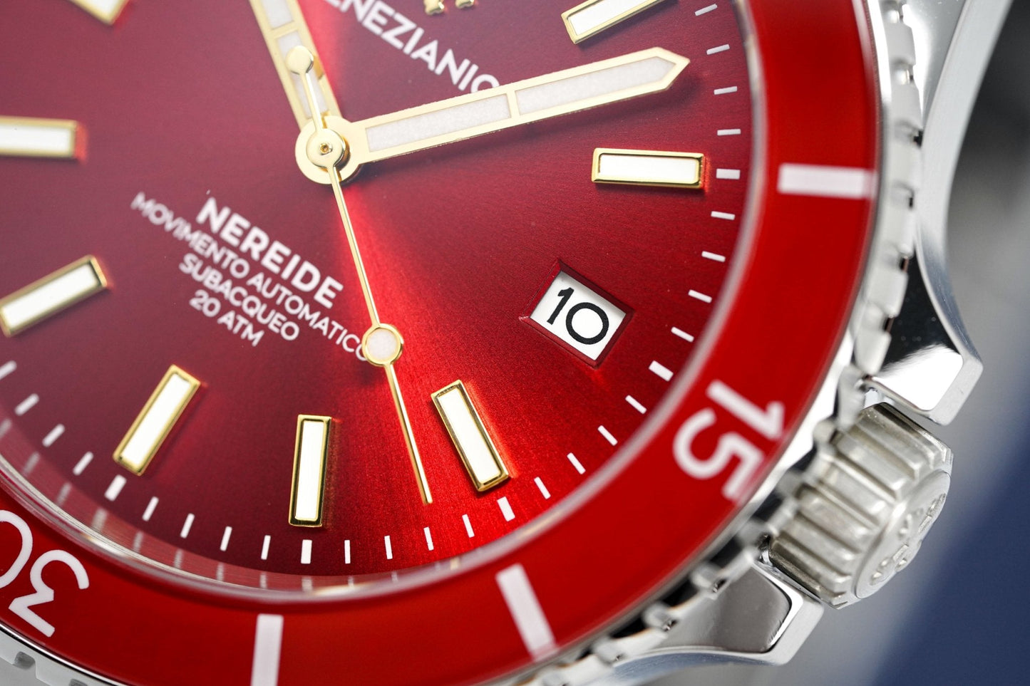 Venezianico Automatic Watch Nereide Canova Bracelet Red 3321503C