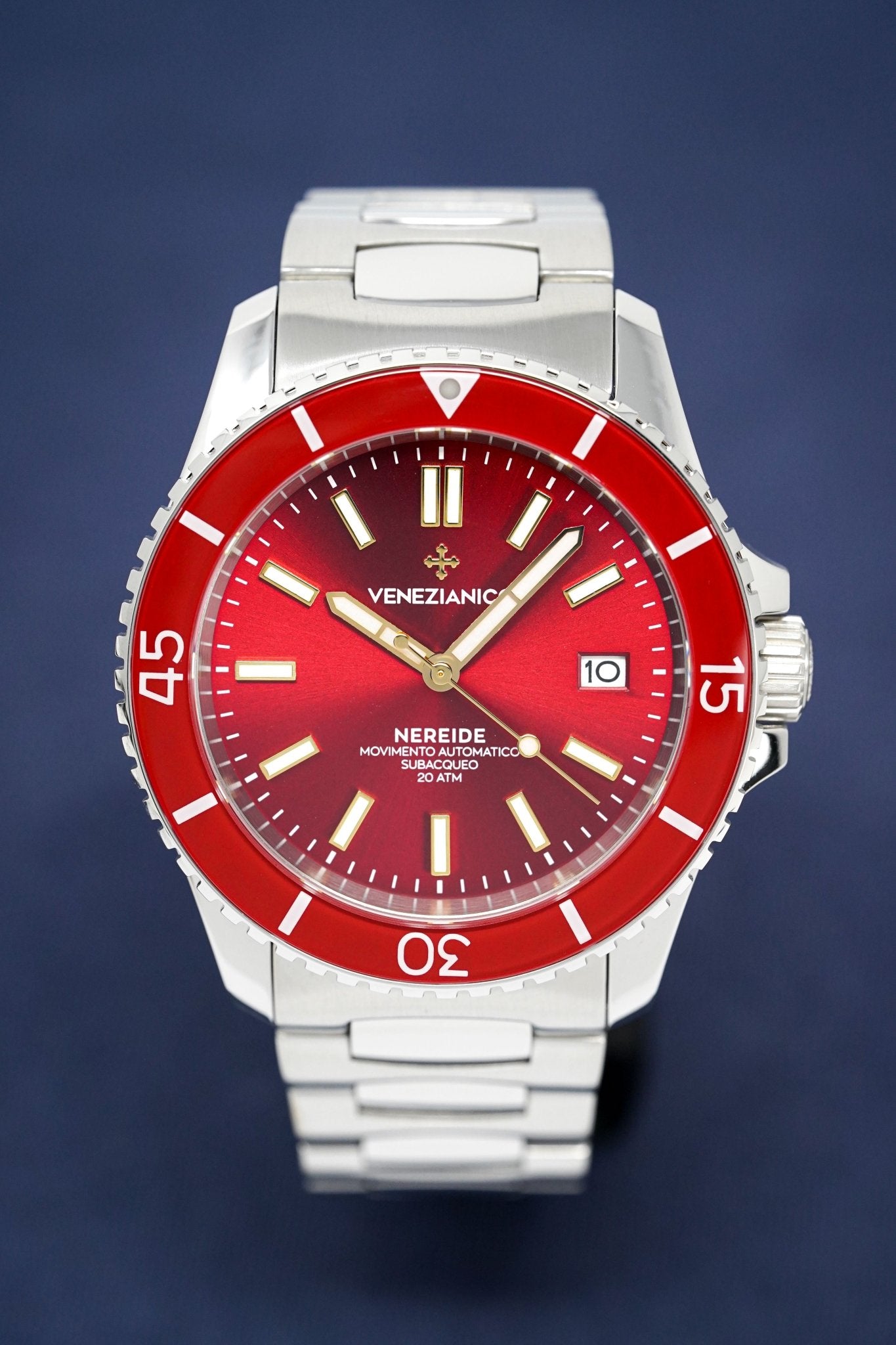 Venezianico Automatic Watch Nereide Canova Bracelet Red 3321503C