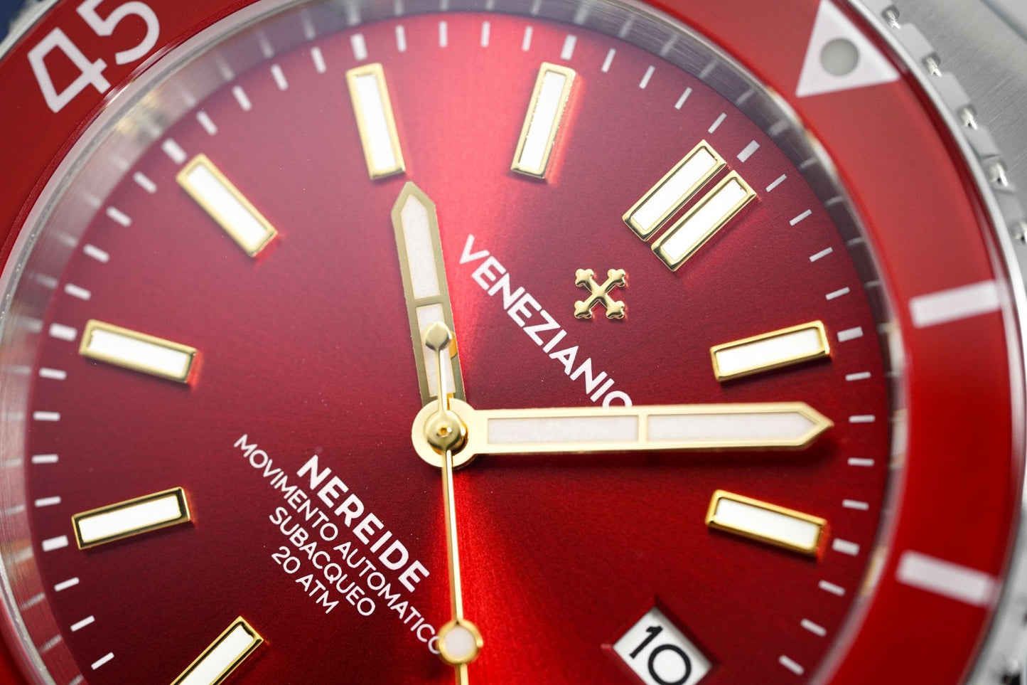Venezianico Automatic Watch Nereide Canova Bracelet Red 3321503C