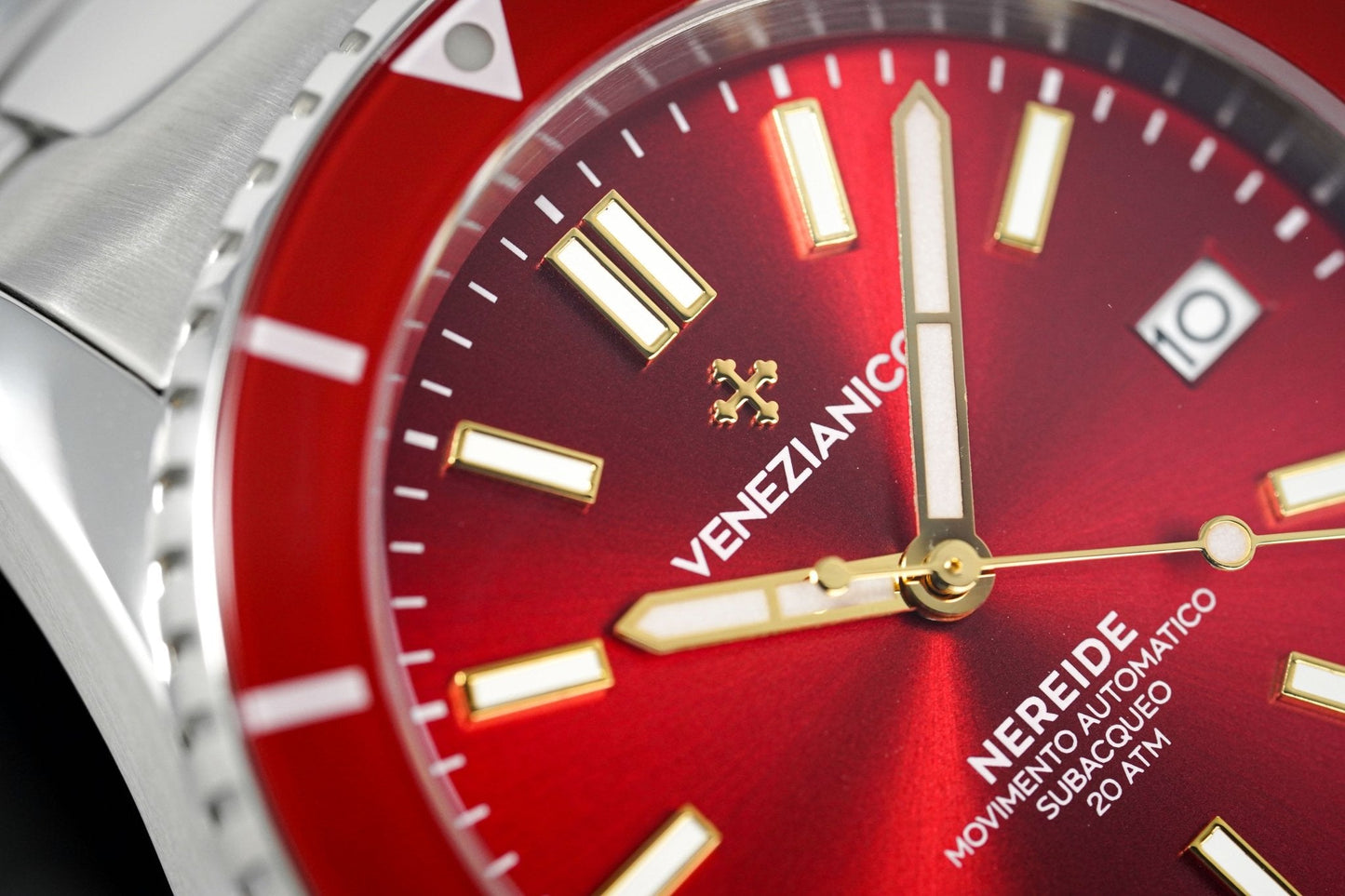 Venezianico Automatic Watch Nereide Canova Bracelet Red 3321503C