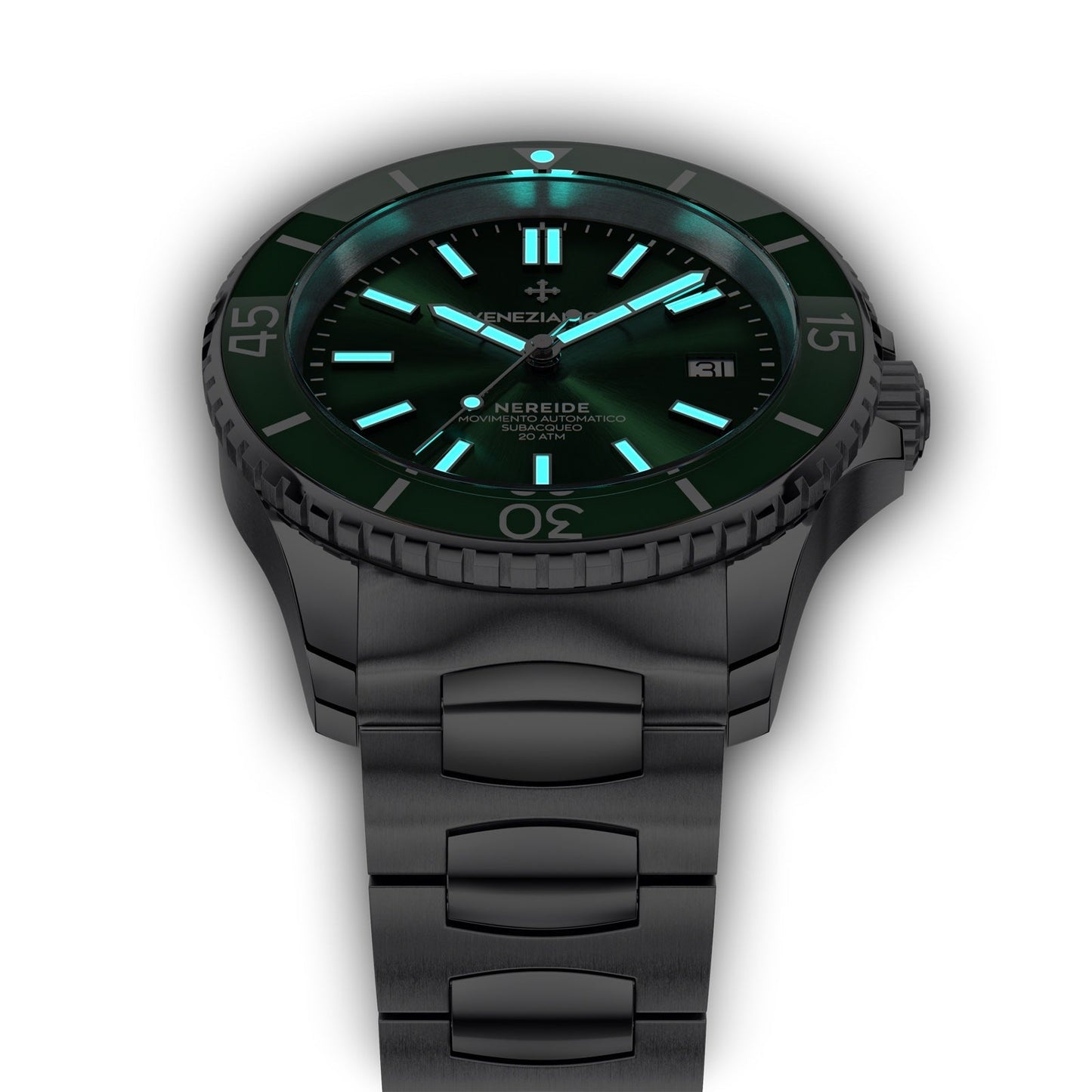Venezianico Automatic Watch Nereide Canova Bracelet Green 3321501C