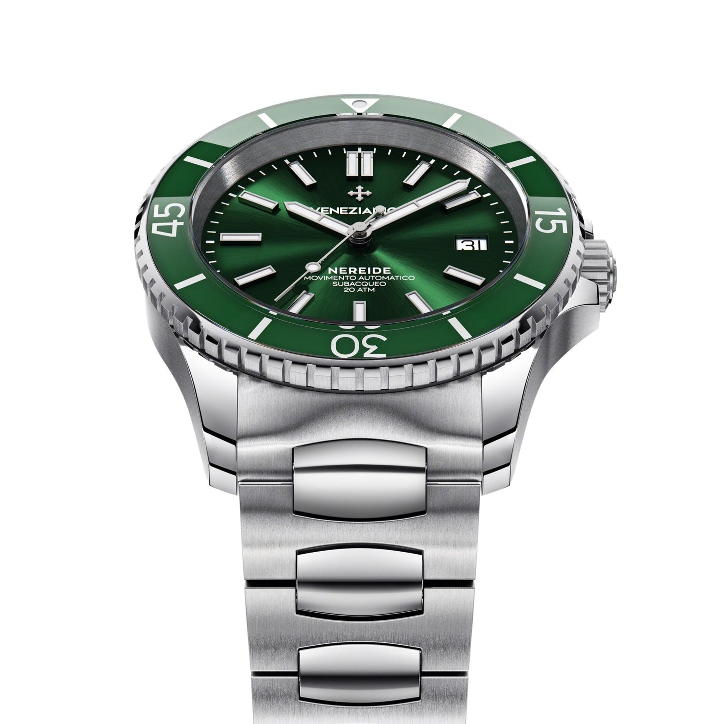 Venezianico Automatic Watch Nereide Canova Bracelet Green 3321501C
