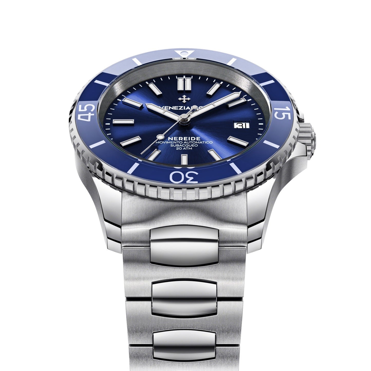 Venezianico Automatic Watch Nereide Canova Bracelet Blue 3321502C