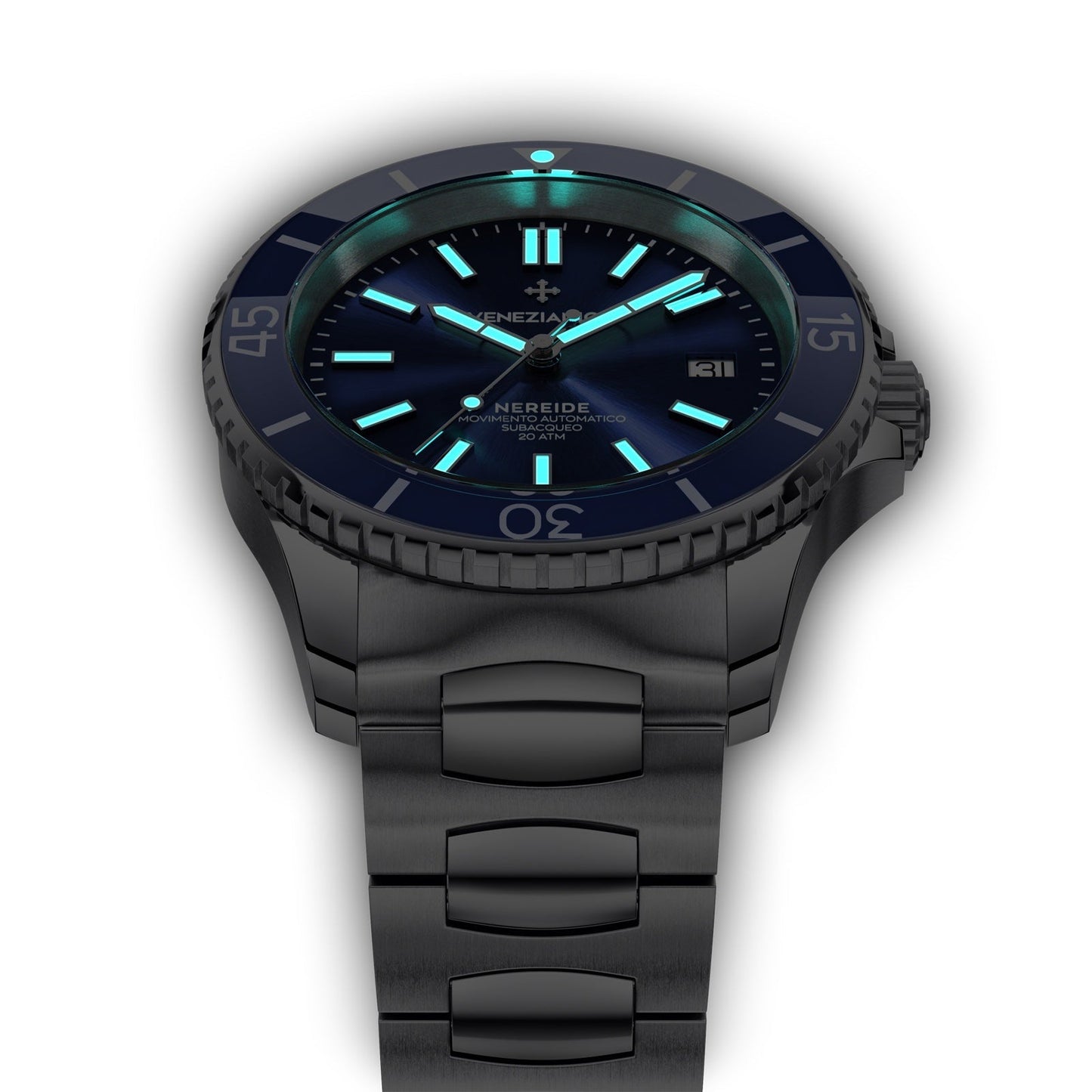 Venezianico Automatic Watch Nereide Canova Bracelet Blue 3321502C