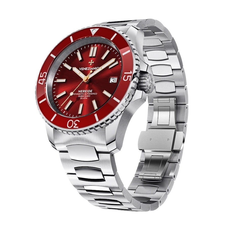 Venezianico Automatic Watch Nereide Canova Bracelet Red 3321503C