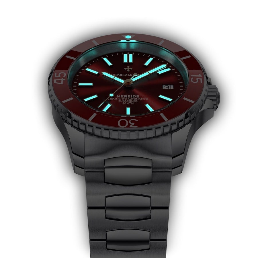 Venezianico Automatic Watch Nereide Canova Bracelet Red 3321503C