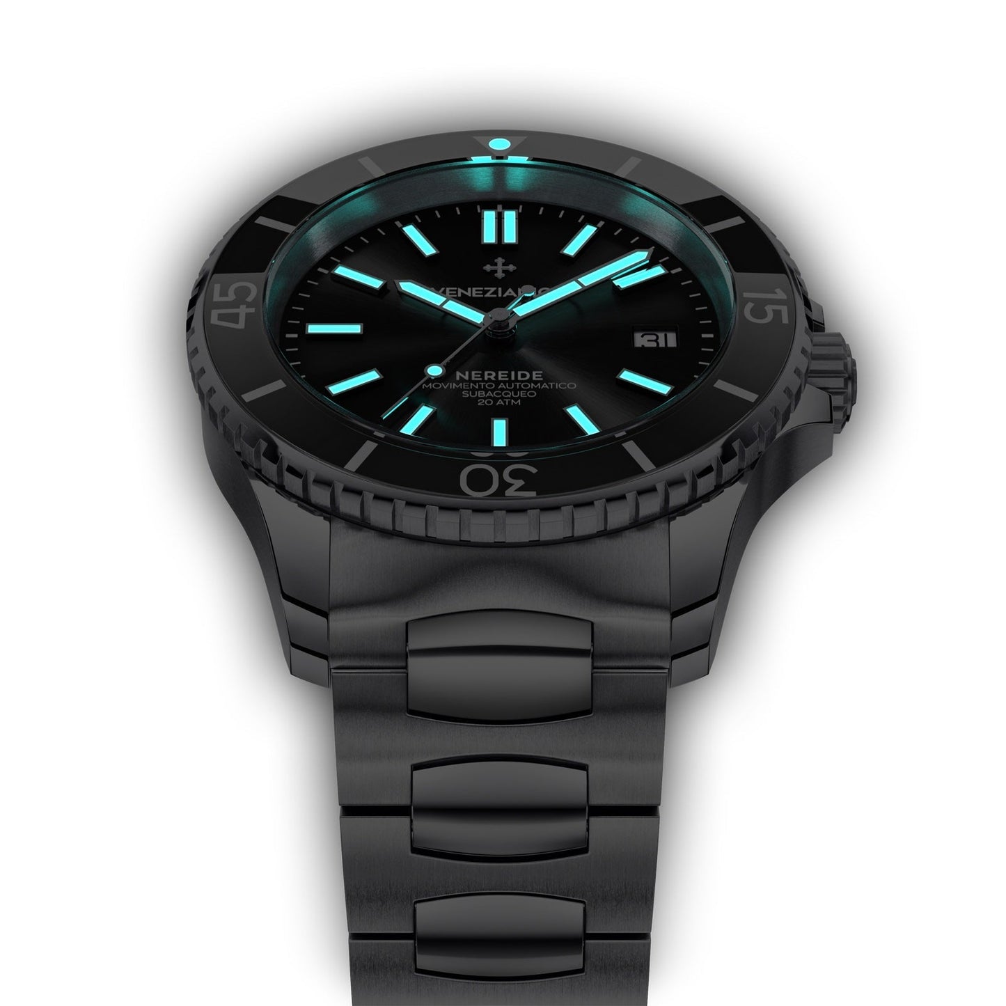 Venezianico Automatic Watch Nereide Canova Bracelet Black 3321504C