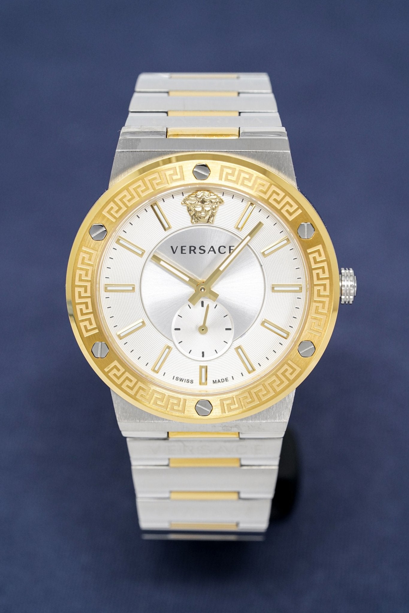 Versace Men's Watch Greca Logo Small Seconds Two-Tone VEVI00320
