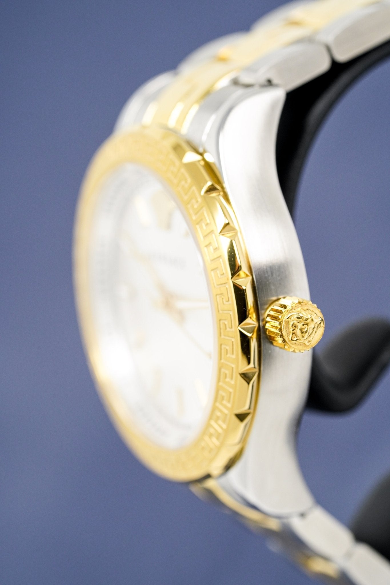 Versace Ladies Hellenyium Two-Tone Silver Gold Bracelet V12030015