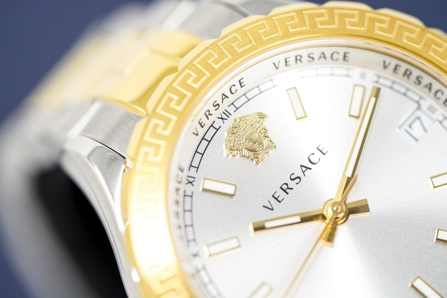 Versace Ladies Hellenyium Two-Tone Silver Gold Bracelet V12030015