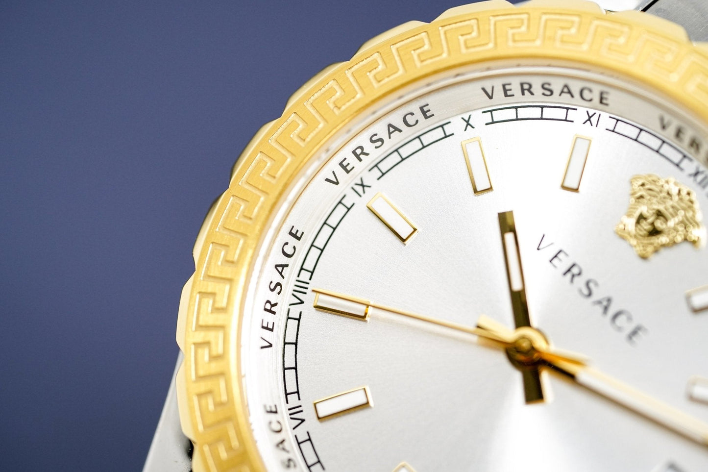 Versace Ladies Hellenyium Two-Tone Silver Gold Bracelet V12030015