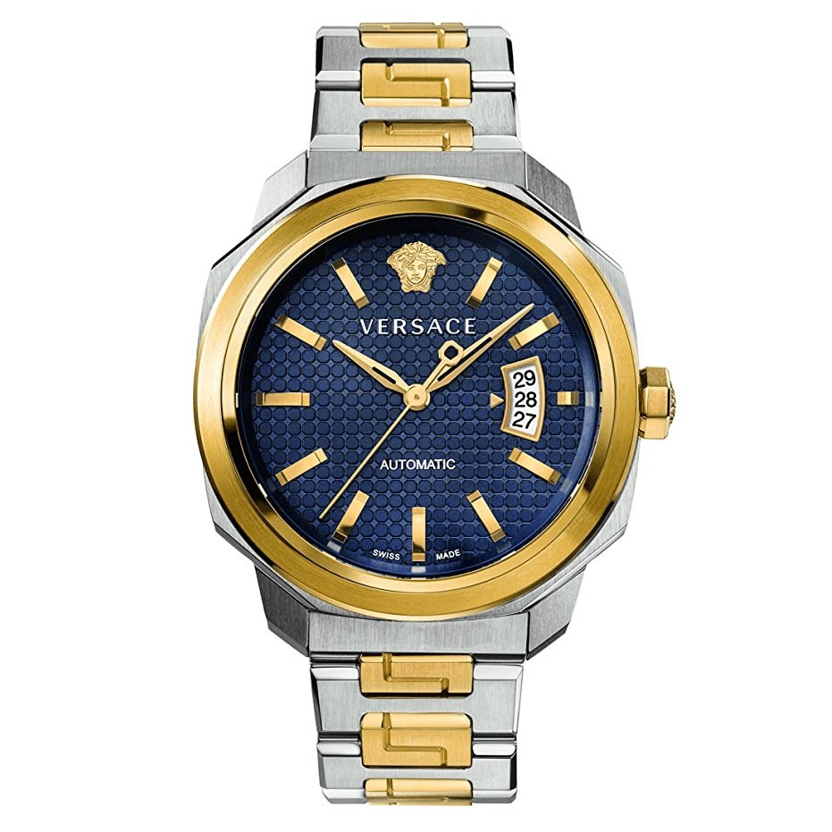 Versace Men's Watch Dylos Automatic Blue Two-Tone VEAG00222