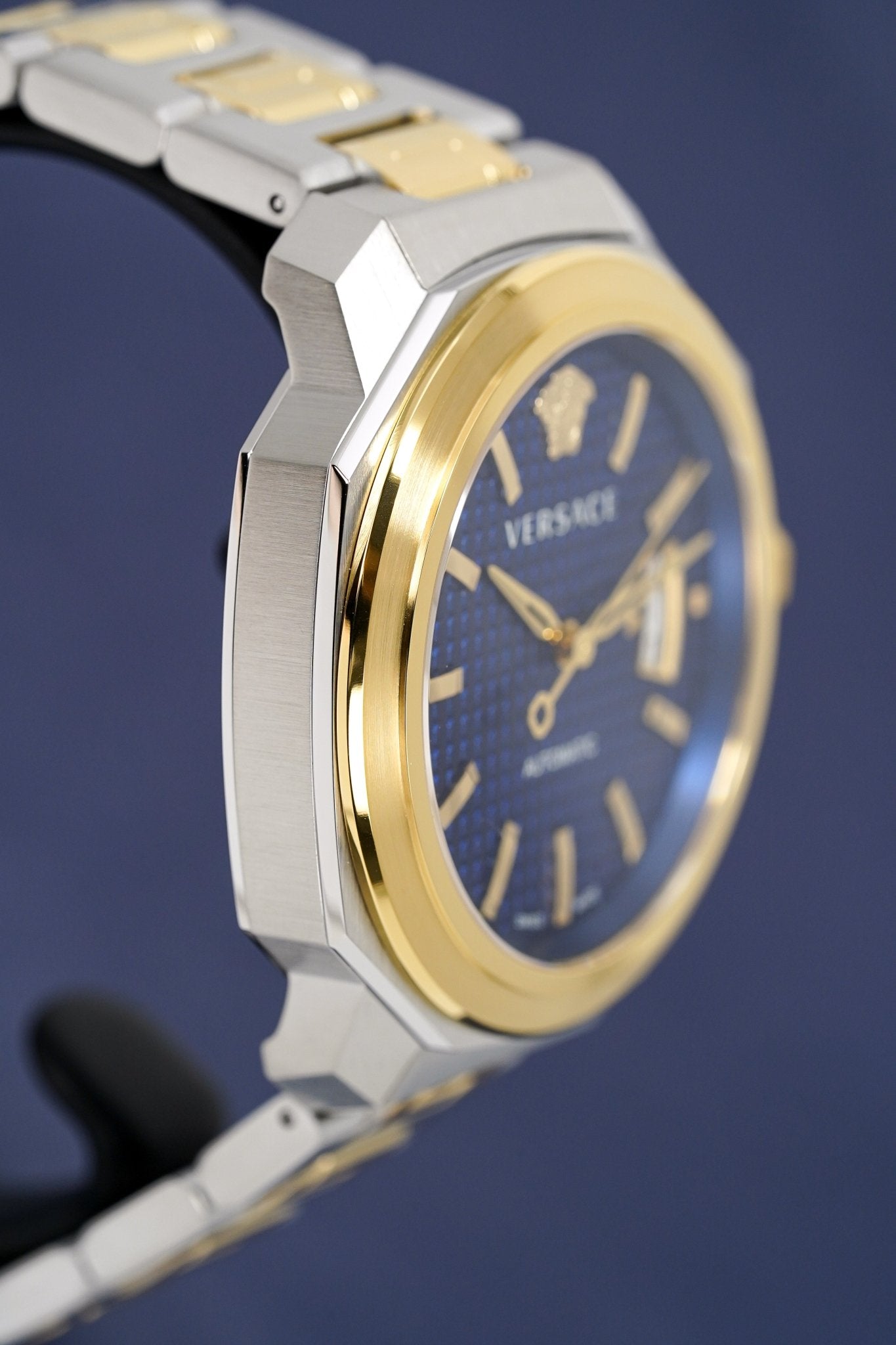 Versace Men's Watch Dylos Automatic Blue Two-Tone VEAG00222