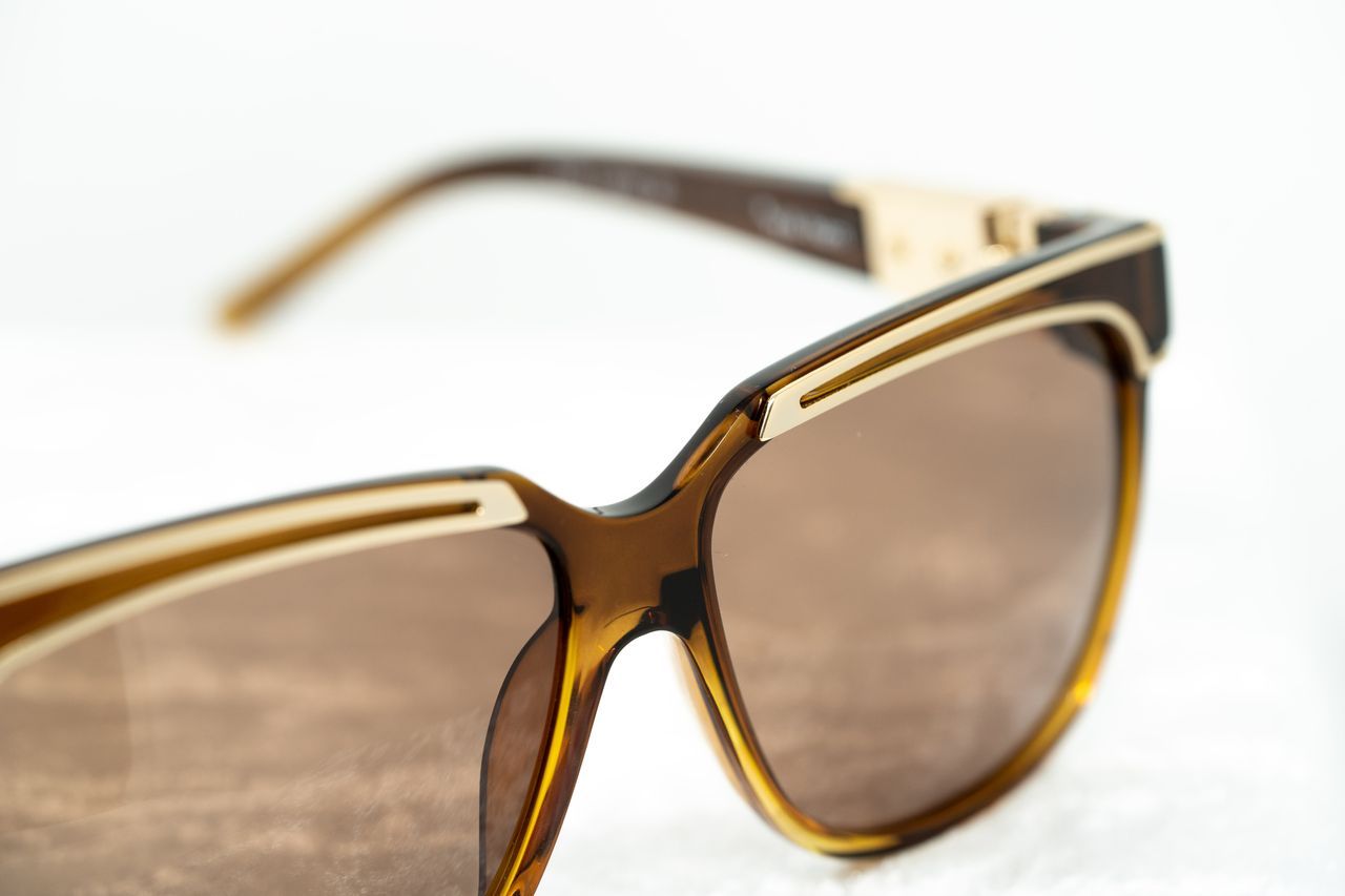 Yohji Yamamoto Sunglasses Rectangular Brown and Bronze