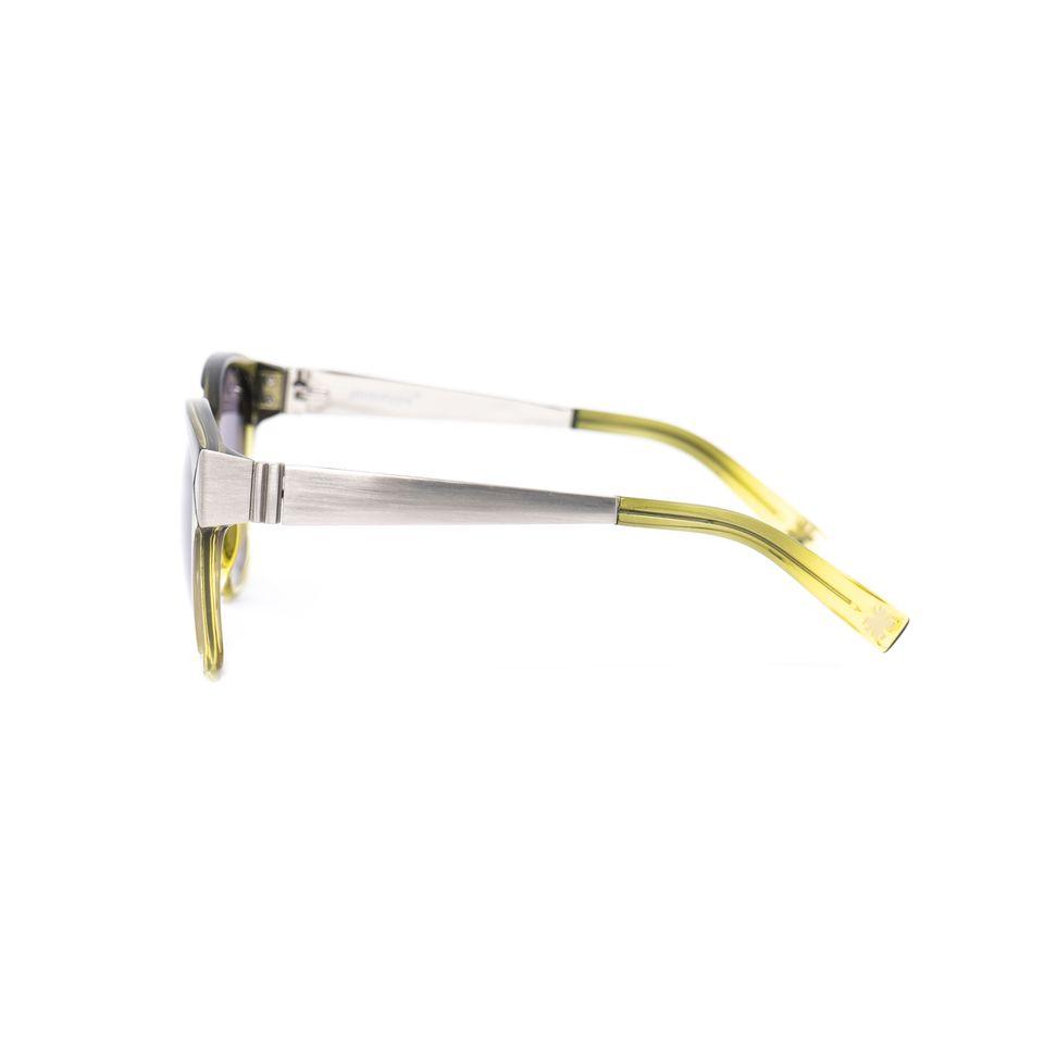 Yohji Yamamoto Sunglasses Rectangular Green and Grey