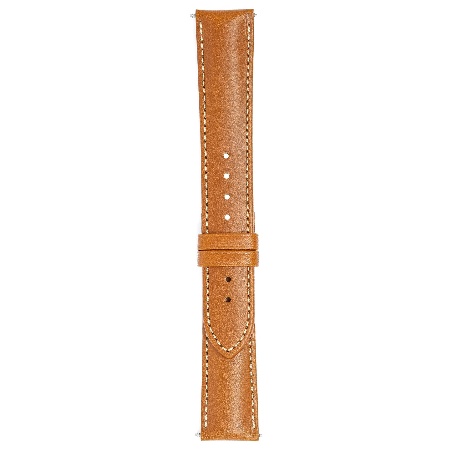 Hirsch Watch Kent 20mm Long Brown Leather Strap
