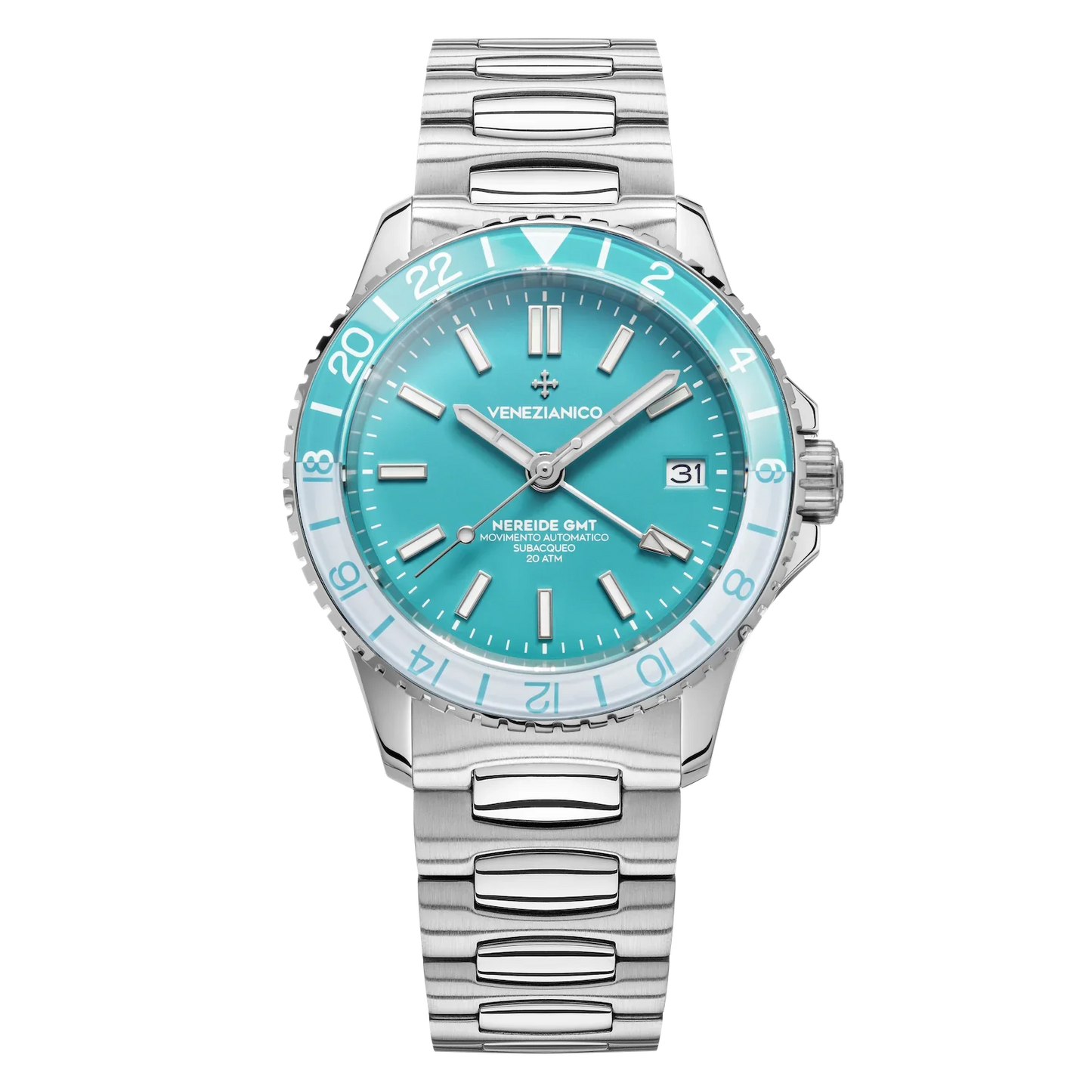 Venezianico Automatic Watch Nereide GMT Cielo 3521505C