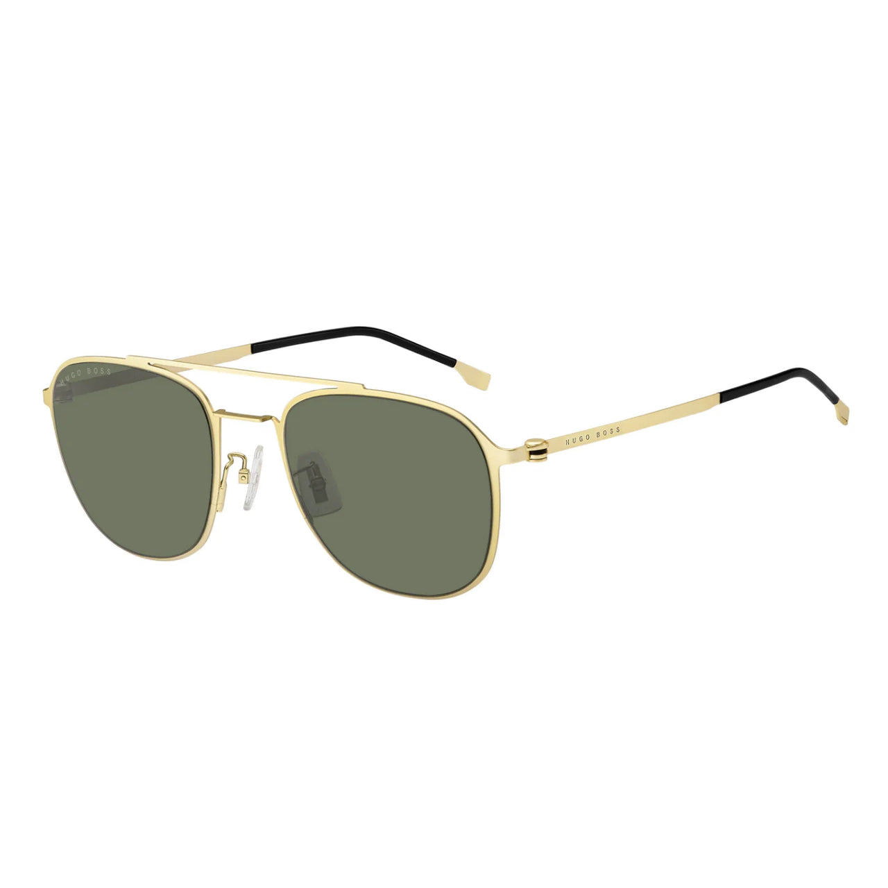 Boss by BOSS Men's Sunglasses Square Browline Gold/Green 1349/F/S AOZ QT