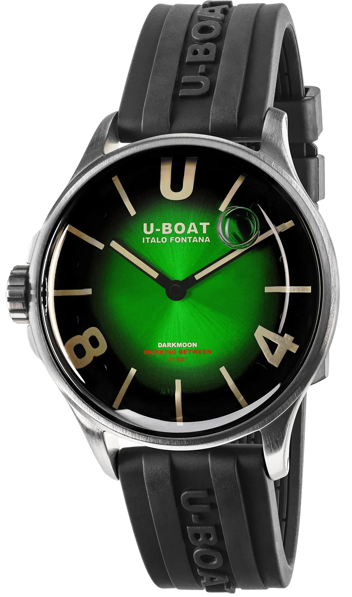 U-Boat Men's Watch Darkmoon 40 Green Soleil Steel 9502