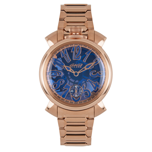 GaGà Milano Watch Manuale Forty-Four 44mm Skeleton Rose Gold