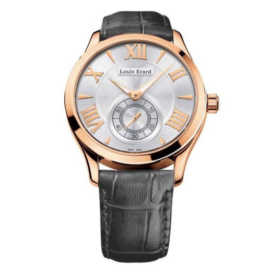 Louis Erard Men's Watch Mechanical 1931 18ct Rose Gold White 47207OR31.BAC02