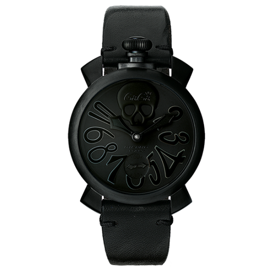 Gagà Milano Manuale 48mm Men's Watch Black Skull 5012ART.01S