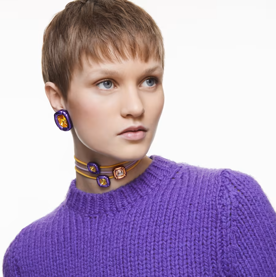 Swarovski Purple Dulcis Earrings 5613729