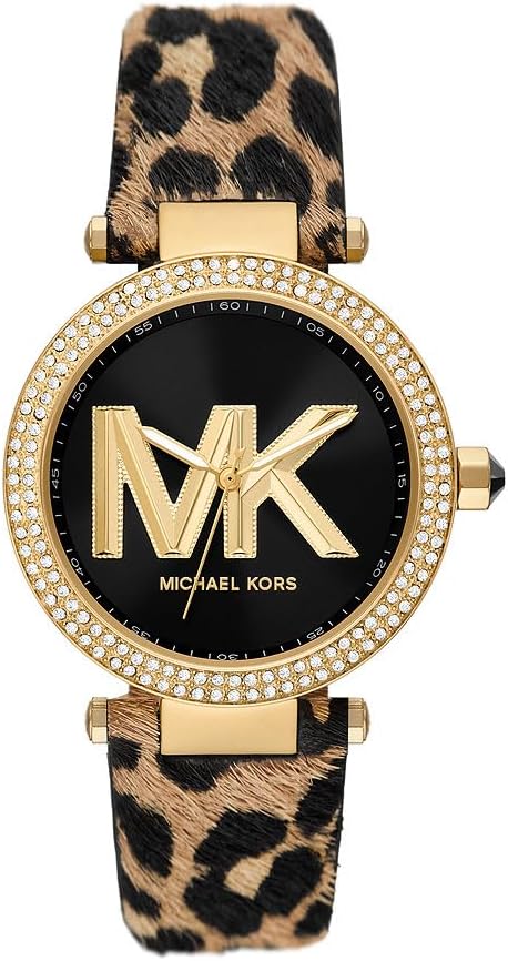 Michael Kors Ladies Watch Parker 39mm Black Gold MK4723