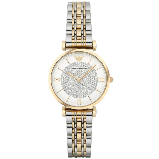 Emporio Armani Ladies Watch T-Bar Gianni Gold And Silver AR8031