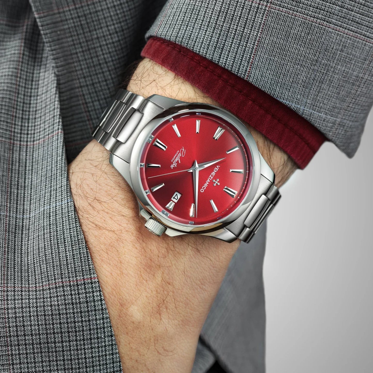 Venezianico Automatic Watch Redentore 40 Red Steel 1221503C