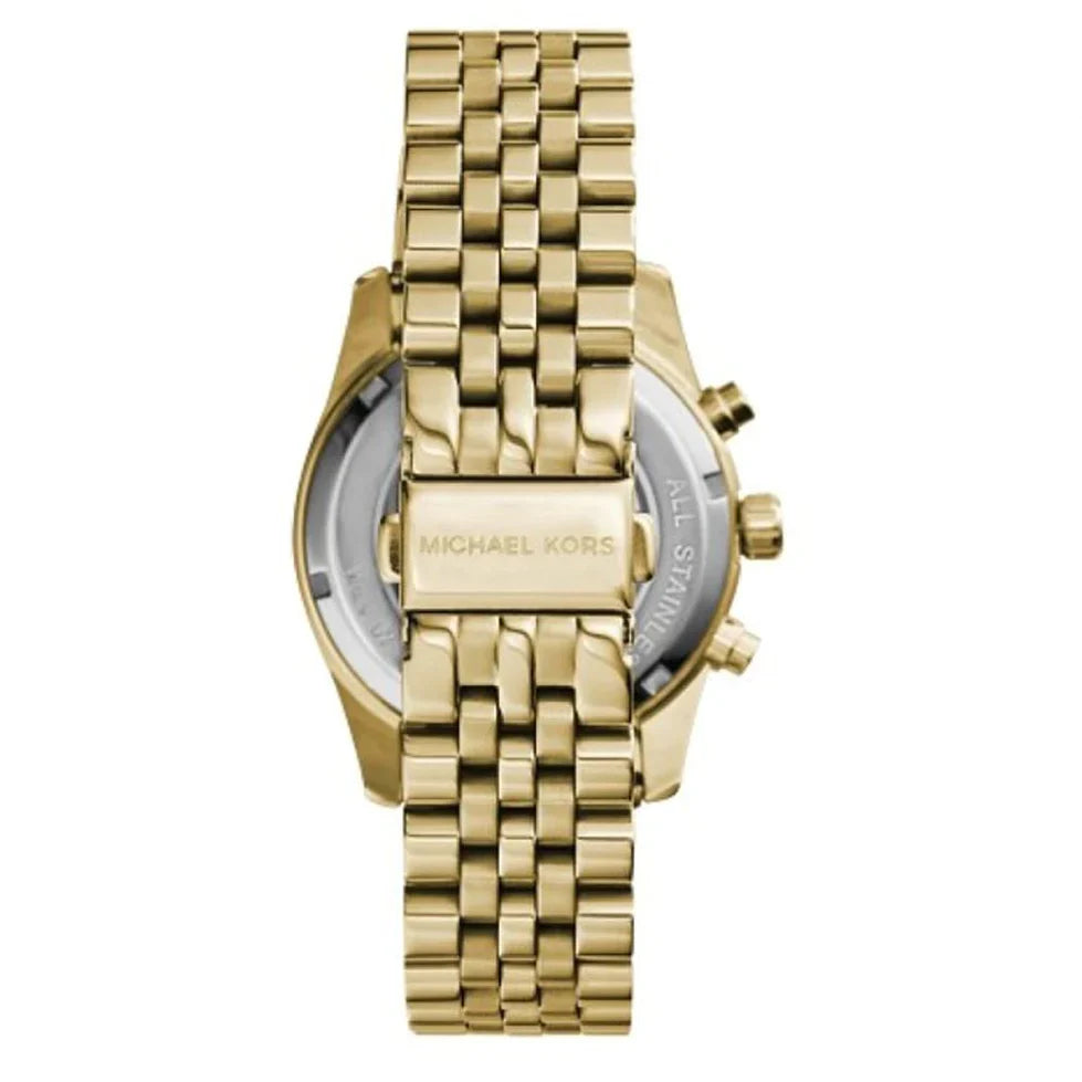 Michael Kors Unisex Watch Lexington Chronograph 38mm Yellow Gold MK5556