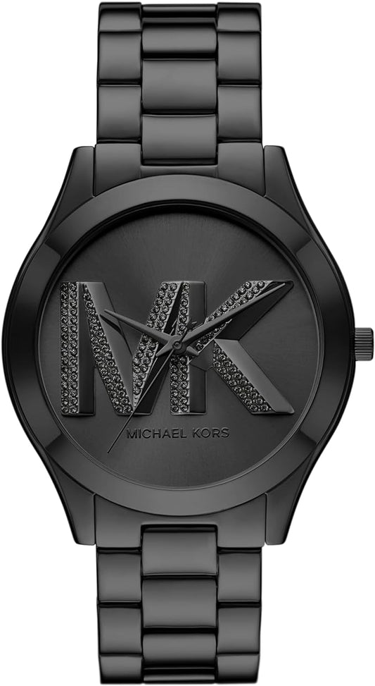 Michael Kors Ladies Watch Slim Runway 42mm Black MK4734