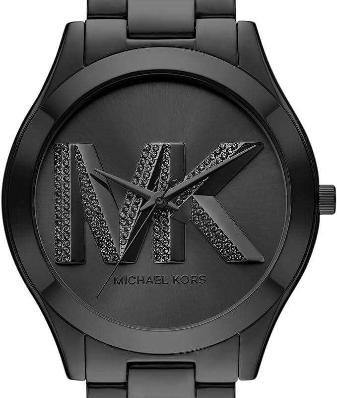 Michael Kors Ladies Watch Slim Runway 42mm Black MK4734