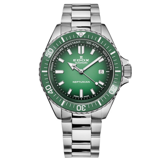 Edox Men's Watch Neptunian Automatic Green 80120-3VM-VDN1