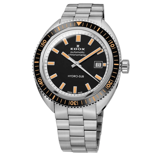 Edox Watch Hydro-Sub 1965 Chronometer Limited Edition Black 80128-3NBM-NIB