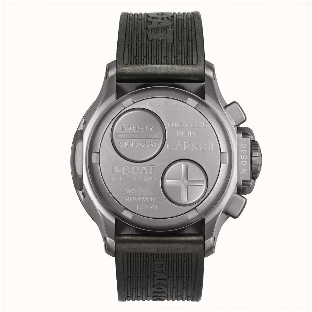 U-Boat Watch Capsoil Chronograph 45 Black Steel 8111/D