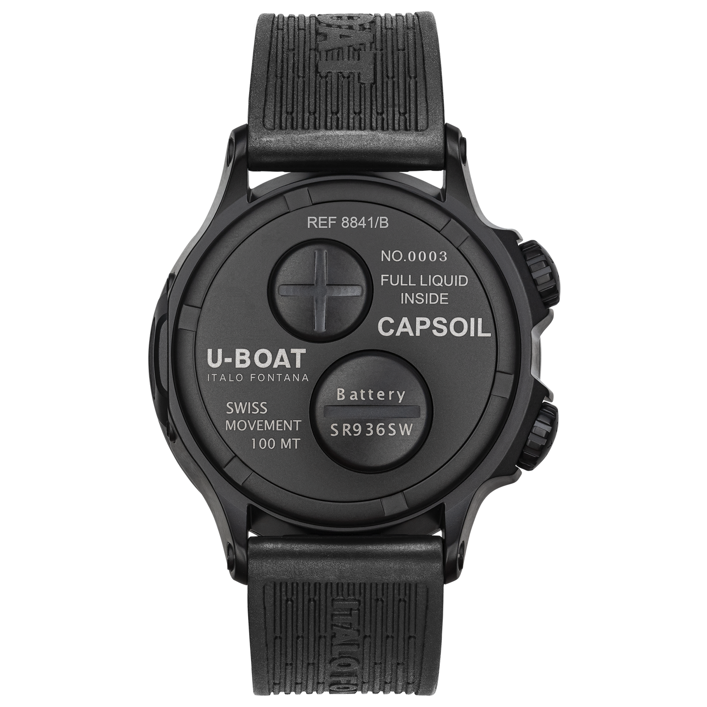 U-Boat Watch Doppiotempo 45 DLC Red Rehaut 8841/B