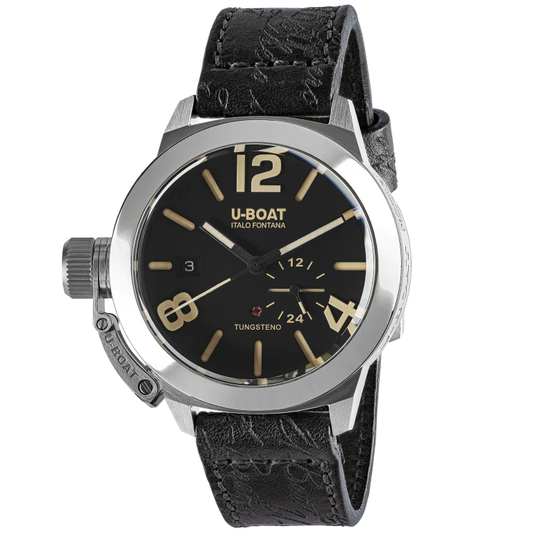 U-Boat Watch Classico Tungsten Black Leather 8893