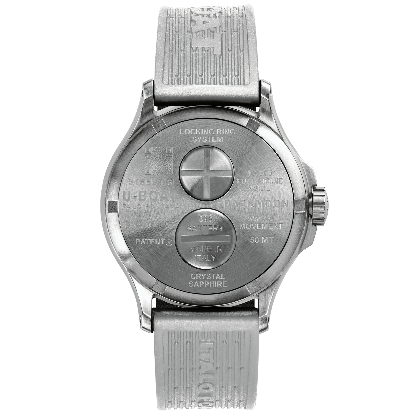 U-Boat Watch Darkmoon 44 White Curve Stainless Steel 9542/A