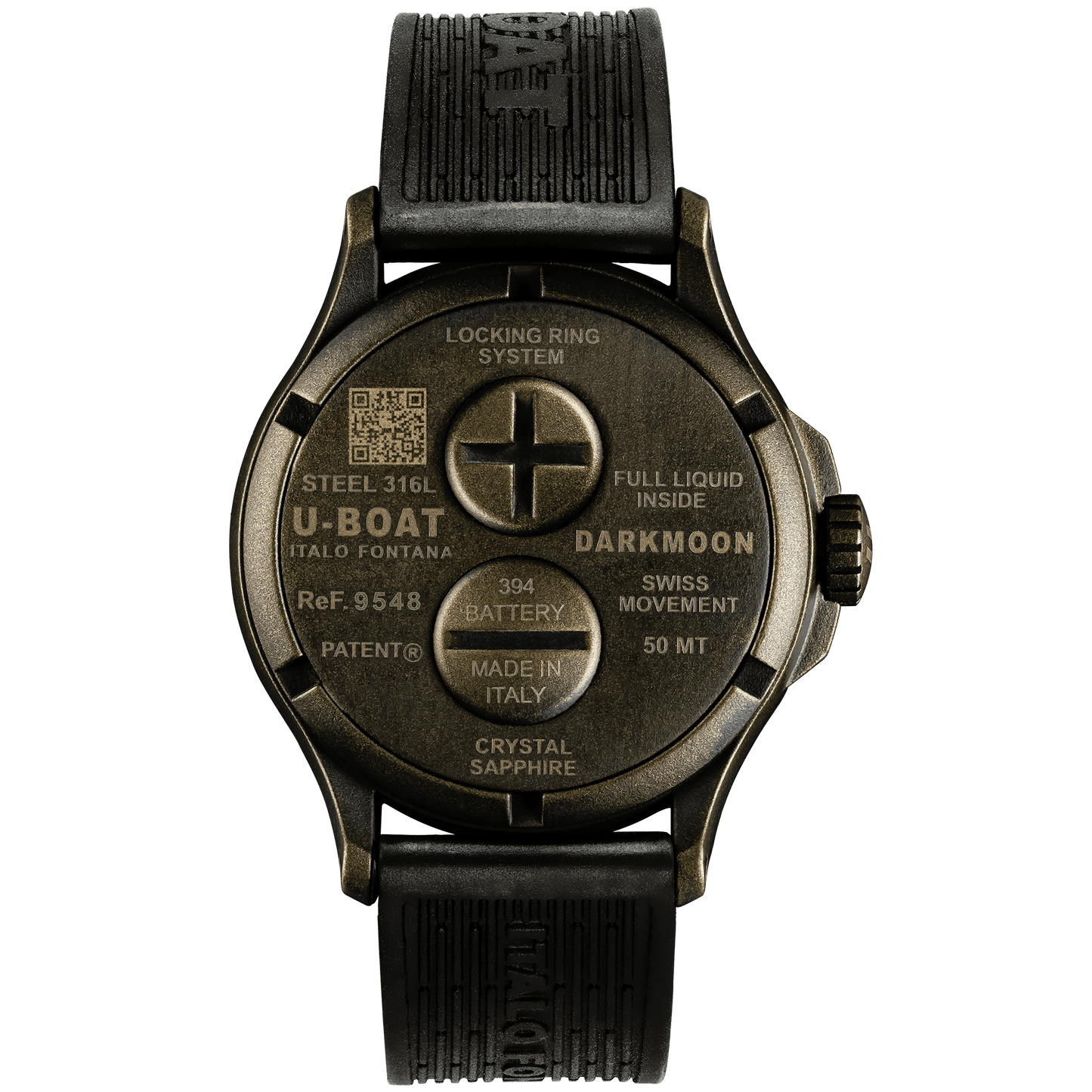 U-Boat Watch Darkmoon 44 Brown Curved Vintage PVD 9548