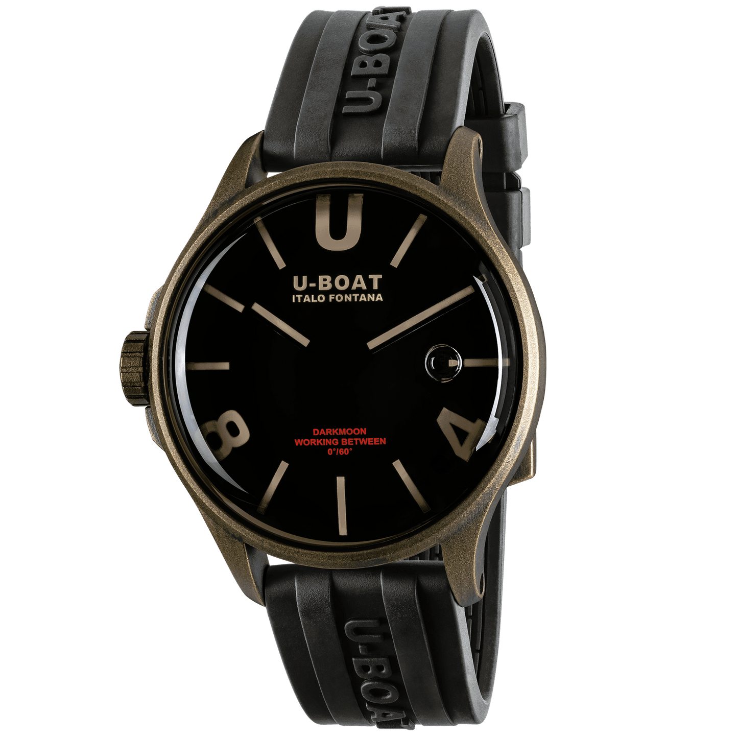 U-Boat Watch Darkmoon 44 Brown Curved Vintage PVD 9548