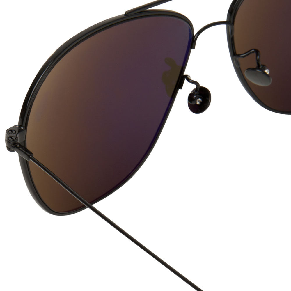 Ann Demeulemeester Sunglasses Pilot Black and Grey