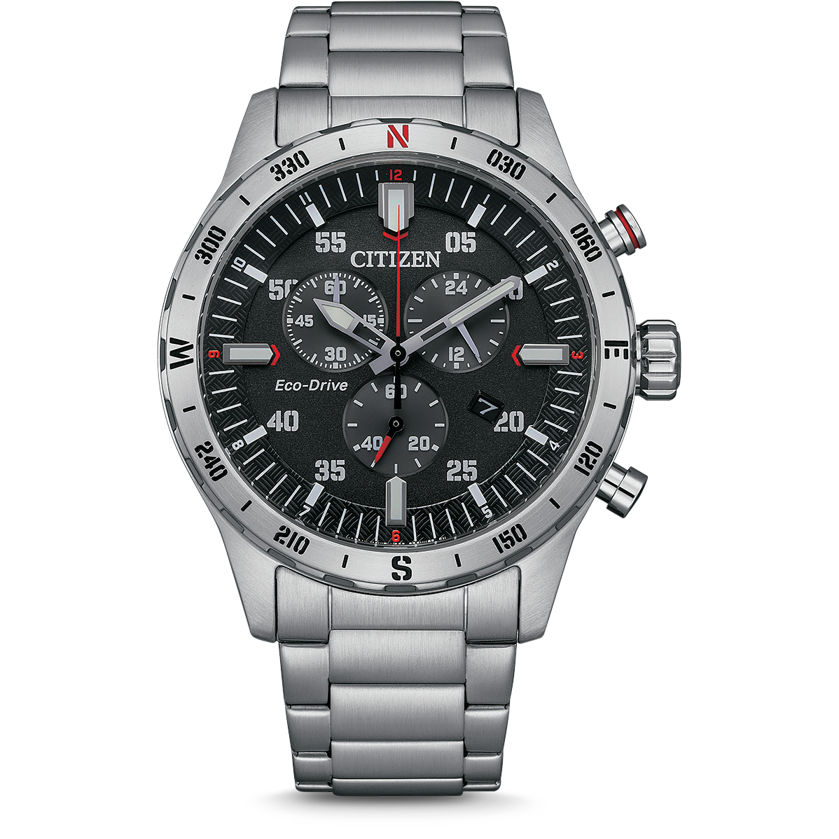 Citizen Eco-Drive Chronograph Men's Watch Black AT2520-89E