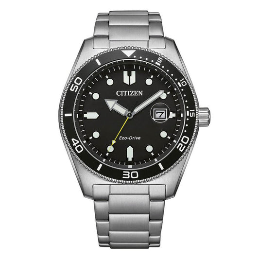 Citizen Men's Watch Eco-Drive Sport Black Silver AW1760-81E