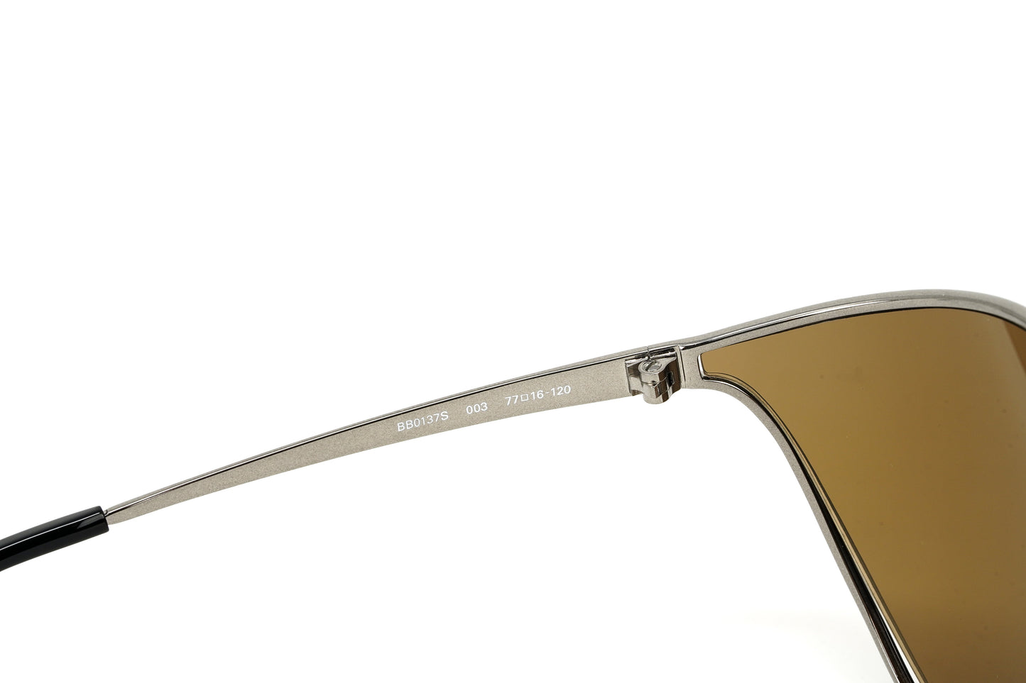 Balenciaga Women's Sunglasses Oversized Cat Eye Ruthenium Brown BB0137S-003 77