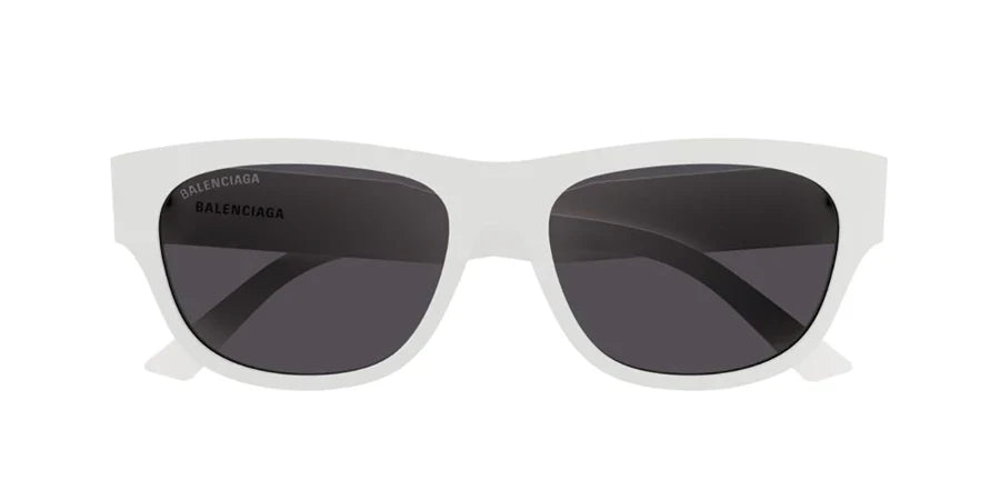 Balenciaga Women's Sunglasses Rectangular Ivory Grey BB0164S-003 57