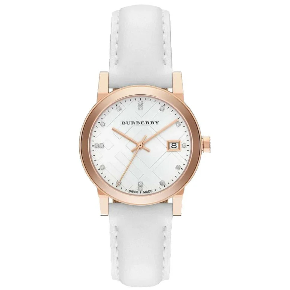 Burberry Ladies Watch The City Diamond 34MM Rose Gold BU9130